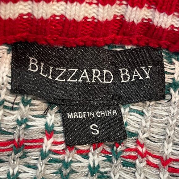 Blizzard Bay Santa Claus Salt Bae Chef Meme Ugly Christmas Sweater Size Small - Picture 4 of 5